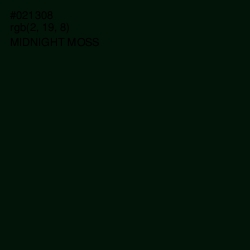 #021308 - Midnight Moss Color Image